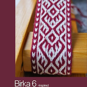 Viking Birka 6-inspired pattern in pdf tablet weaving pattern instant download 15 pages video image 3