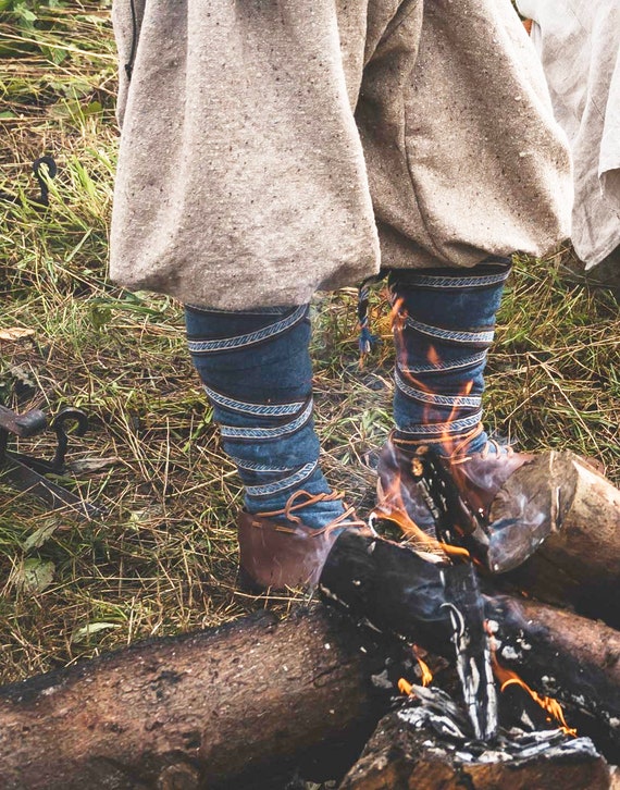 Viking Leg Wraps Tablet Weaving Oseberg Made to Order Etsy