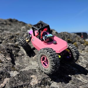 Chasis SCX24 Nebrix Pro LCG Rover24 Bundle / Carrocería de buggy de ciencia ficción de alta distancia al suelo para Axial SCX24