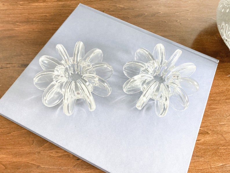 Vintage ROSENTHAL Glas MCM Candle Holders Rosenthal Glass Etsy