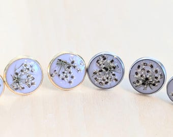 Queen Anne's Lace Stud Earrings