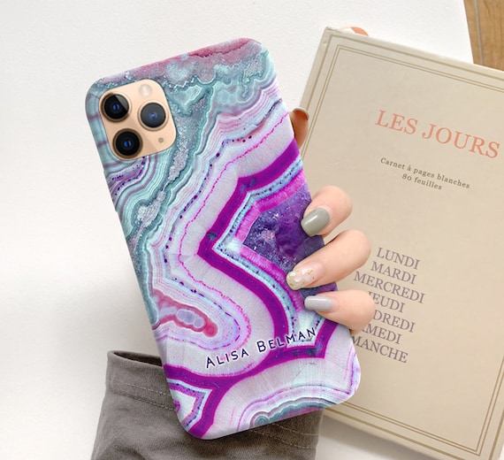 Purple Agate Cute Iphone 12 Case Iphone Xr Max Iphone 12 Pro Etsy Israel