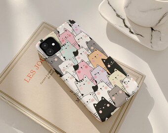 Cute Cats iPhone 14 13 12 iPhone 12 Pro iPhone 11 Pro iPhone X iPhone 6 iPhone SE 2020 iPhone 12 Mini iPhone XR iPhone 8 iPhone 7 cpl052