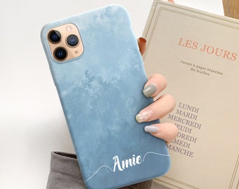 Bleu personnalisé iPhone 14 xr iPhone 7 iPhone 12 pro iPhone 8 + iPhone 11 iPhone xs iPhone x max coque iPhone 11 pro max iPhone 7 + c288