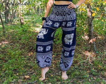 Elefant Harem Hose, Lounge Hose, Boho Hose, Yoga Hose, Harem Hose Frauen, Hippie Hose, Boho Kleidung