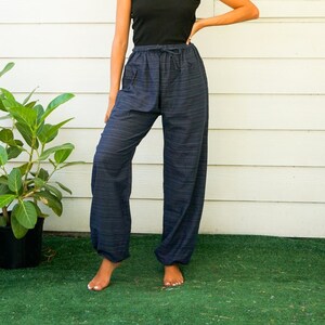 Cotton Pants, Hippie Pants, Boho Pants, Elastic Cotton Pants, Cotton Clothing