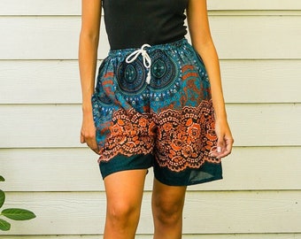 Boho Shorts, Hippie Shorts, Comfy Shorts, Summer Shorts, Yoga Shorts