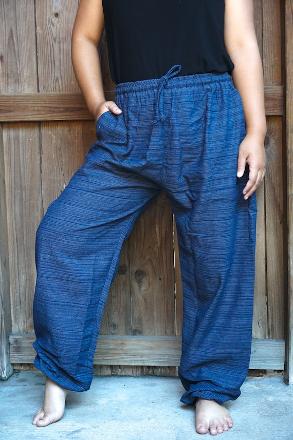 Pantalones de algodón Pantalones Boho Pantalones hippies | Etsy México