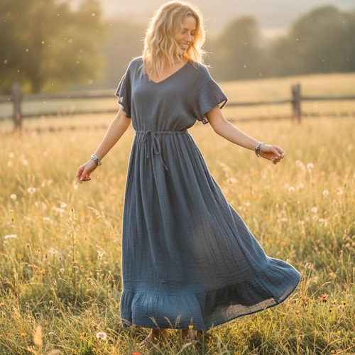 maxi flowy dress with sleeves Fairytale Dream Sheer Sleeve Maxi Dress White
