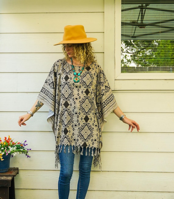 Desert Sands Kaftan Blouse Oversize Boho Tunic Tops, Beachwear