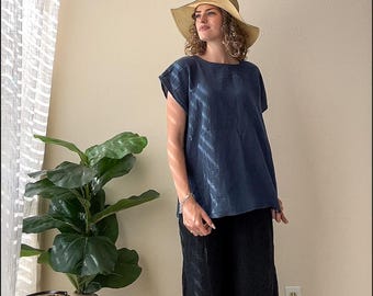 Raw Natural Double Gauze Cotton Shirt | Relaxed Everyday Boho Minimalist