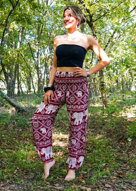 Elephant Harem Pants, Lounge Pants, Boho Pants, Yoga Pants, Maternity Pants,  Harem Pants Women, Hippie Clothing, Boho Clothing 