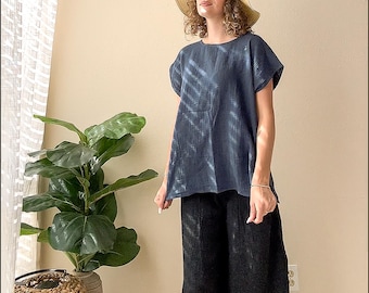 Raw Natural Double Gauze Cotton Shirt | Relaxed Everyday Boho Minimalist