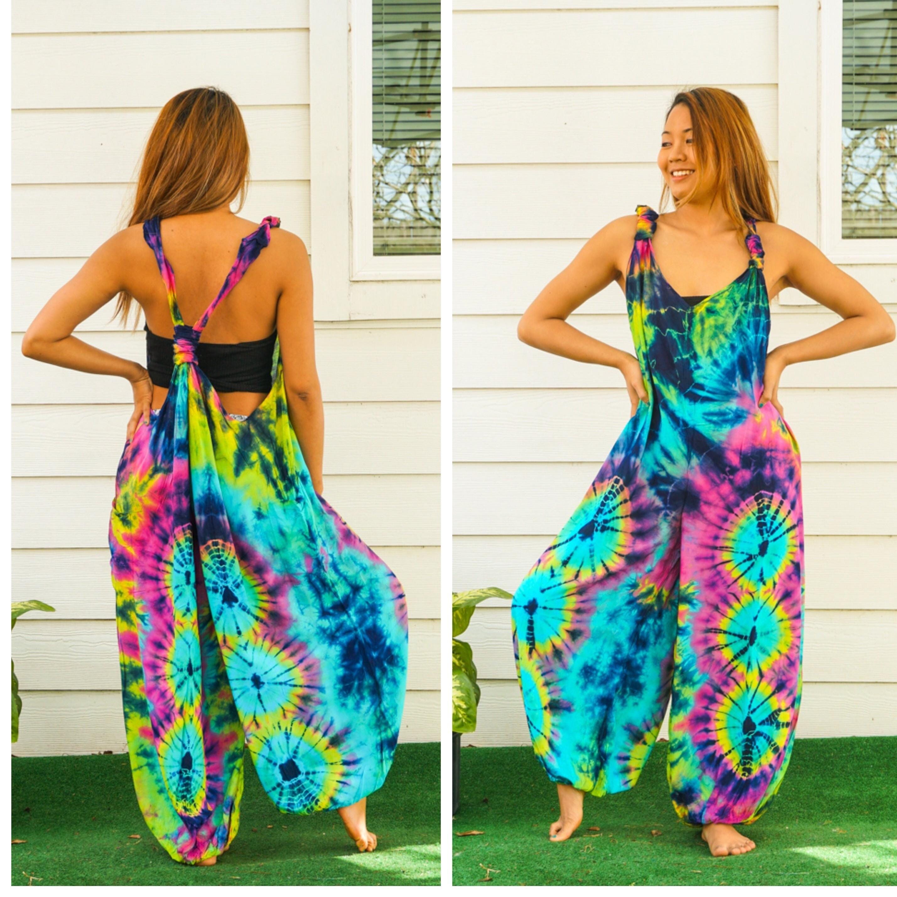 Tie Dye Harem Jumpsuit