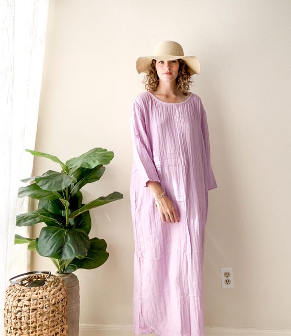 long cotton gauze dress Velvet By Graham & Spencer Lima Long Sleeve Midi Dress