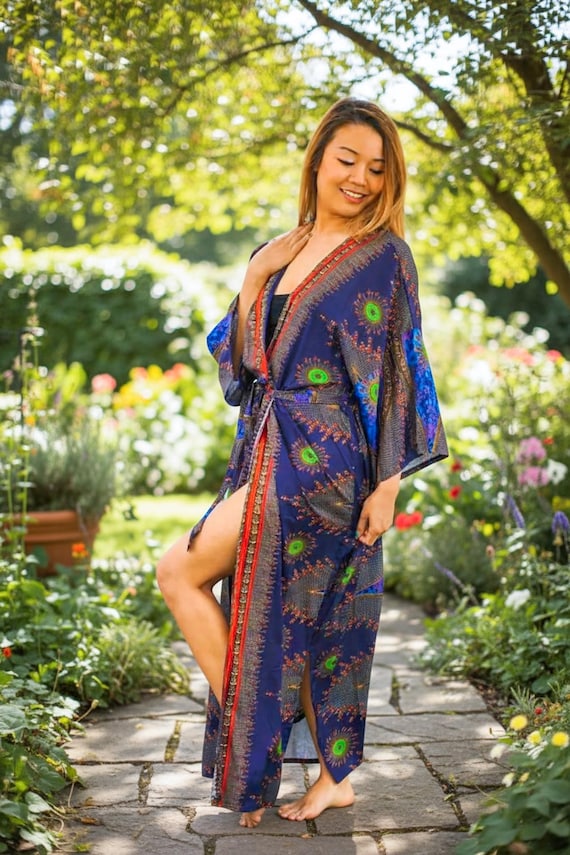 flowy robe dress Chiffon Flowy Ruffle Robe S