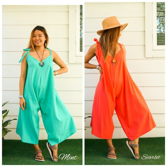 Cotton jumpsuits and rompers shop