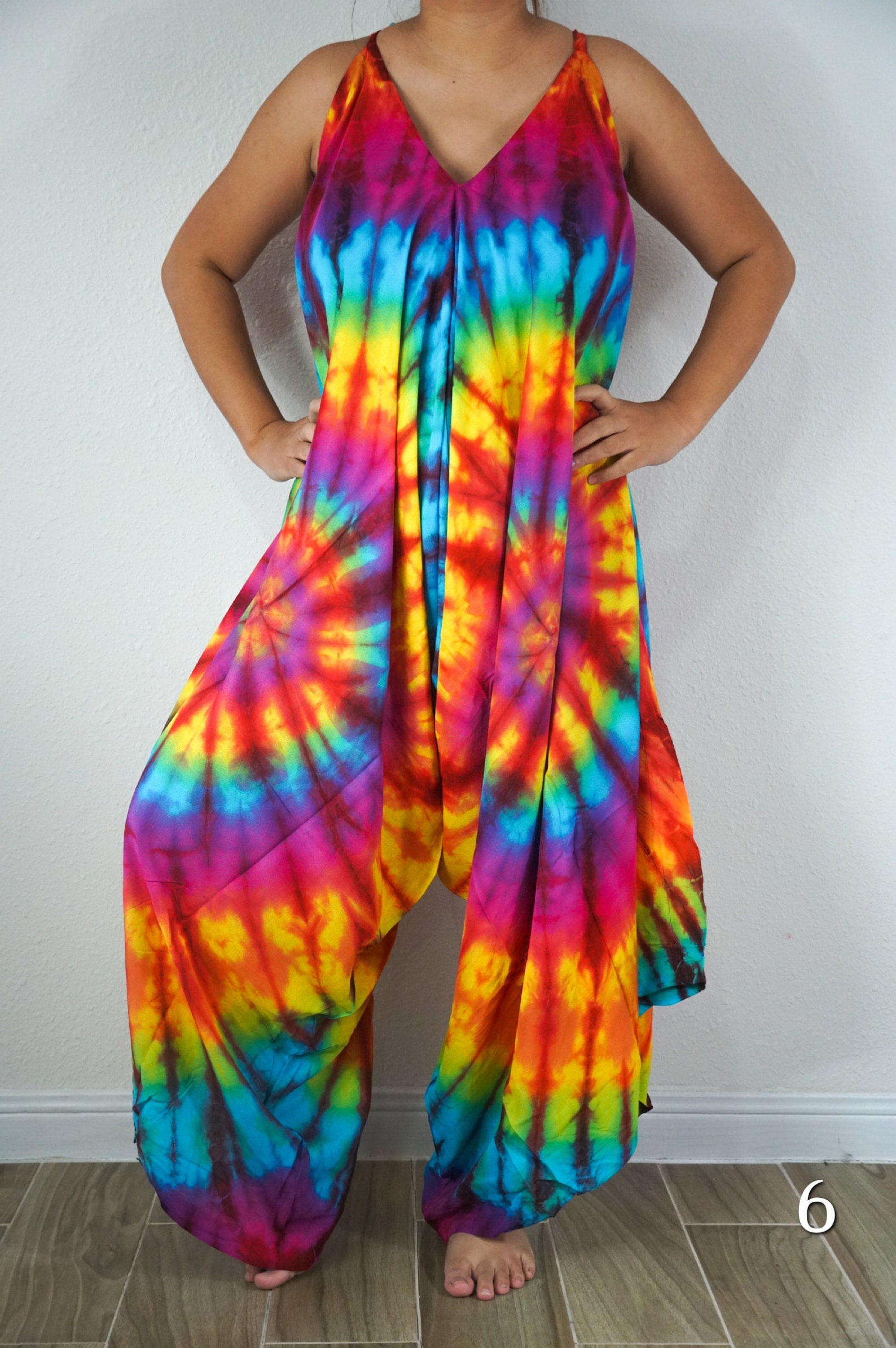 Tie Dye Hippie Jumpsuits Rompers Pants Hippie Overalls Wide Etsy