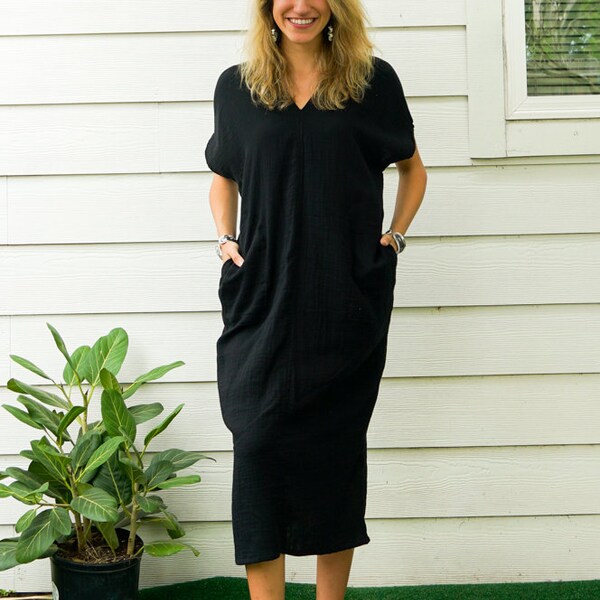 Gauze Maxi Dress Etsy