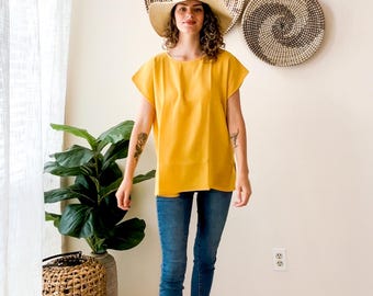 Double Gauze Cotton Shirt | Relaxed Minimalist Top