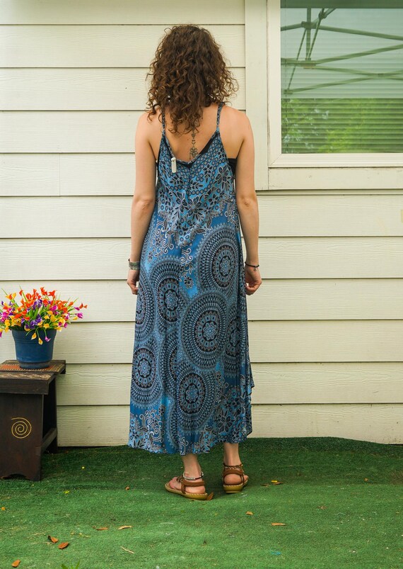 Mandala Sky Maxi Dress, Beach Sundress, Summer Dress, Boho Clothing,  Vacation Dress - Etsy Israel