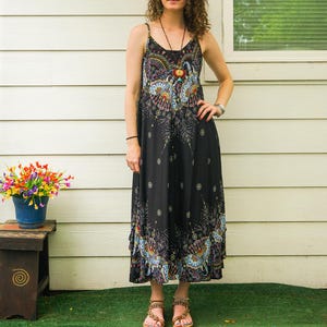Sacred Herd Boho Maxi Dress, Beach SunDress, Summer Dress, Boho Clothing, Vacation Dress