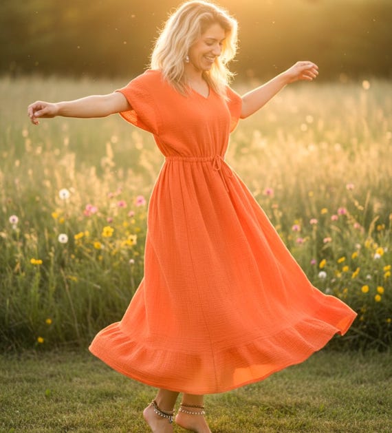 zara boho maxi dress Sannah Boho Maxi Dress In Orange