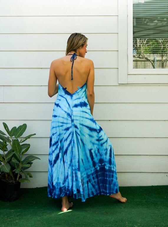 aqua beach dress Strapless Aqua Twist Short Dress with Keyhole – PollyBoutique main image 0
