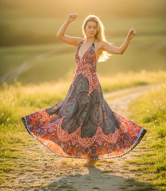 knee length dresses for ladies Boho Dress main image 0
