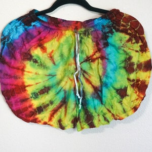 Tie Dye Shorts, Hippie Shorts, Rayon Shorts, Comfy Shorts, Festival Shorts, Festival Clothing, Summer Clothing 9