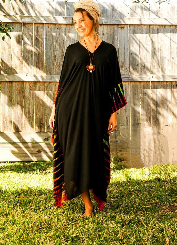 ワンピース A FERRETTI SS21 TIE DYE PRINT CAFTAN (54060146_1087) Shibori Tie Dyed Kaftan Dress – ThisBlueBird