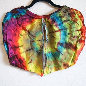 Tie Dye Shorts, Hippie Shorts, Rayon Shorts, Comfy Shorts, Festival Shorts, Festival Clothing, Summer Clothing 3