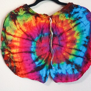 Tie Dye Shorts, Hippie Shorts, Rayon Shorts, Comfy Shorts, Festival Shorts, Festival Clothing, Summer Clothing 1