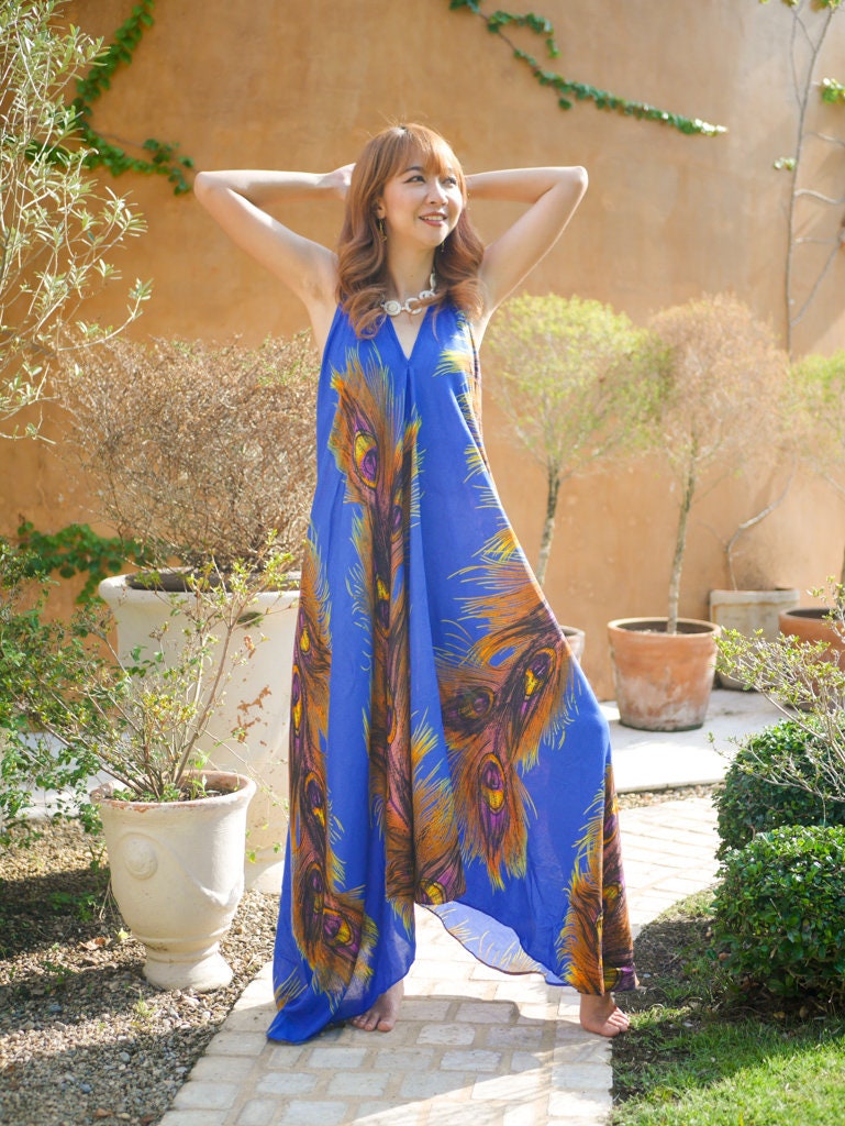 bohemian peacock dress Peacock Elegance