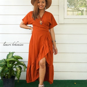 Boho Kleid / Kleid aus Bio-Baumwolle / Boho Kleidung aus Biobaumwolle