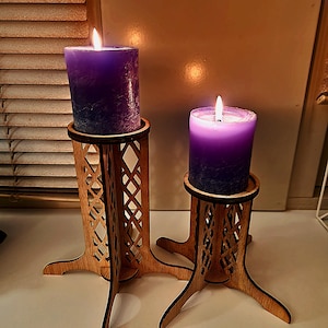 Elegant Candle Holders - Laser Cut Files