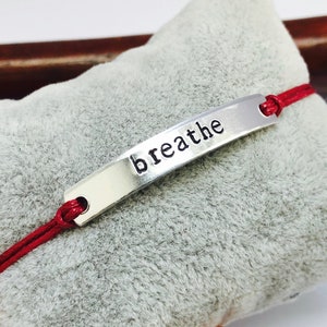 Pulsera de respiración, Inspiración, Regalo positivo, Mindfulness, Potente, Pulsera Boho, Regalo simple, Cadeaus voor vrouwen, Pulsera de yoga, Mejor amigo