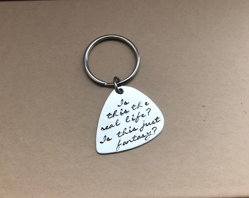 Bohemian Rhapsody Guitar pickQueen keychainGift for himFor Etsy