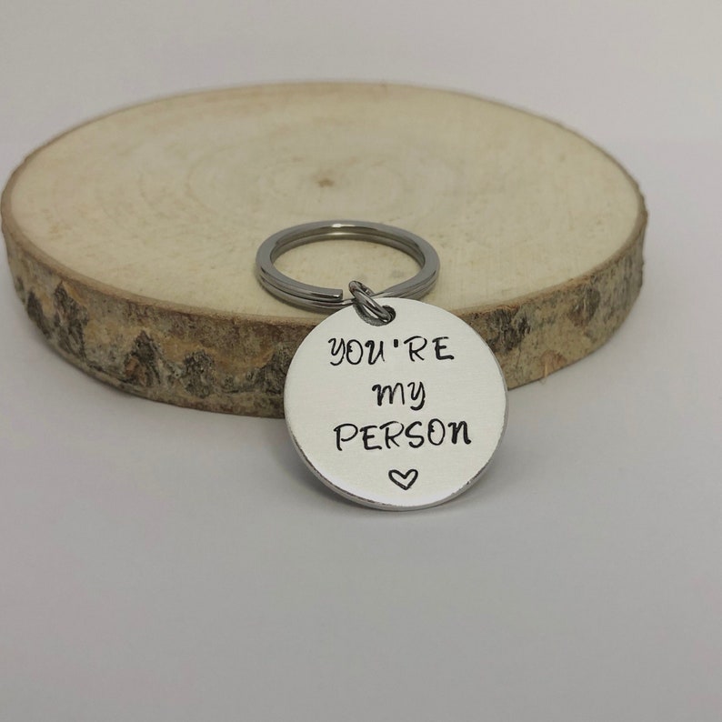 You're my person keychain, Greys Anatomy Inspired,Best Friend,Greys quotes,Gift for Her,Greys gift,Gift For Him,Birthday gift,Christmas gift image 1