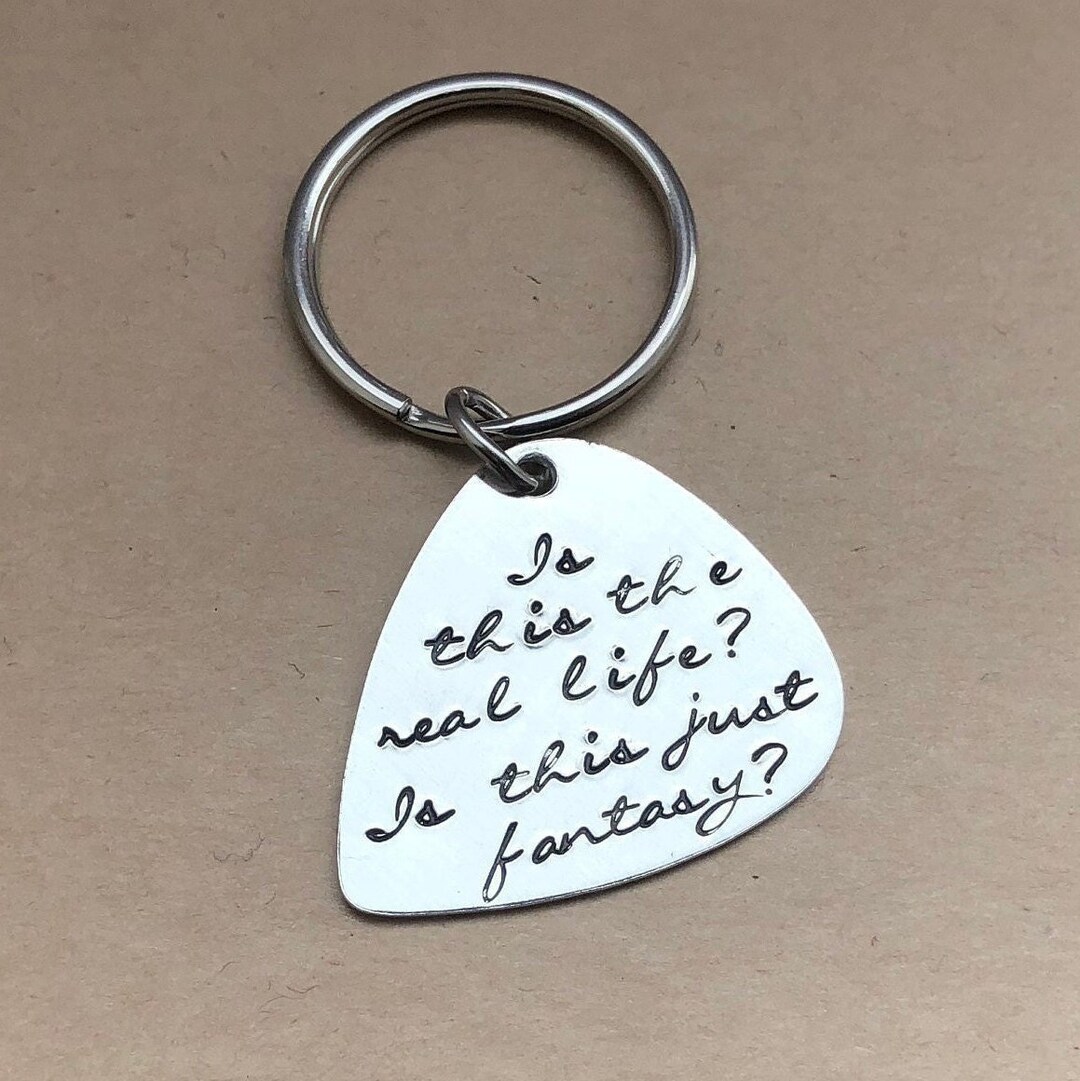 Bohemian Rhapsody, Guitar Pick,queen Keychain,gift for Him,for Her