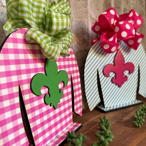 Kentucky Derby Decor: Wooden Jockey Silk Tabletop Centerpiece-Jockey Silk Center Piece-Derby Jockey Silk image 4