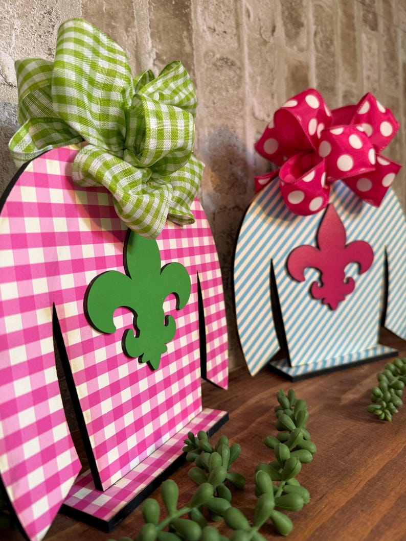 Kentucky Derby Decor: Wooden Jockey Silk Tabletop Centerpiece-Jockey Silk Center Piece-Derby Jockey Silk image 4