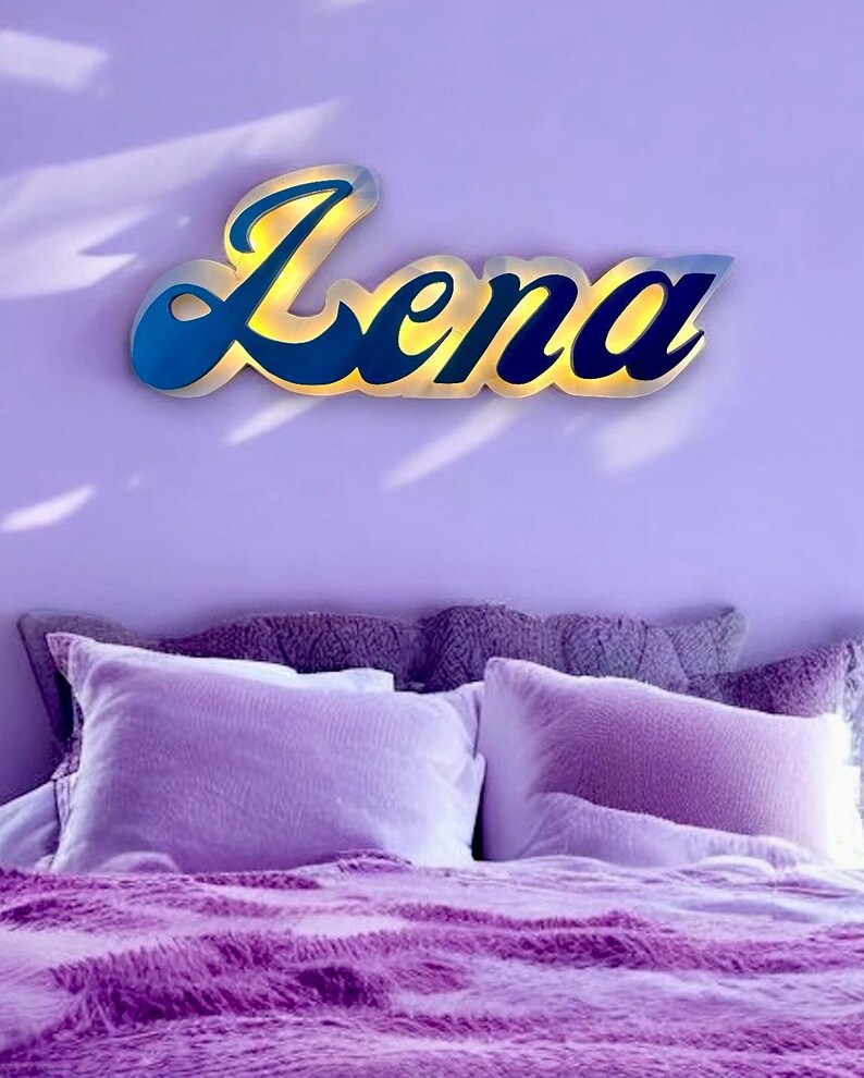 Custom Light up Name Sign for Kids Bedroom-personalized Kids Sign ...