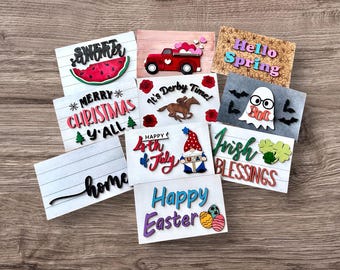 Interchangeable Home Sign Inserts: Seasonal Door Decor
