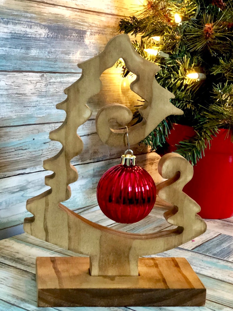 Wooden Christmas Tree Ornament Holder Ornament Display Stand  Etsy
