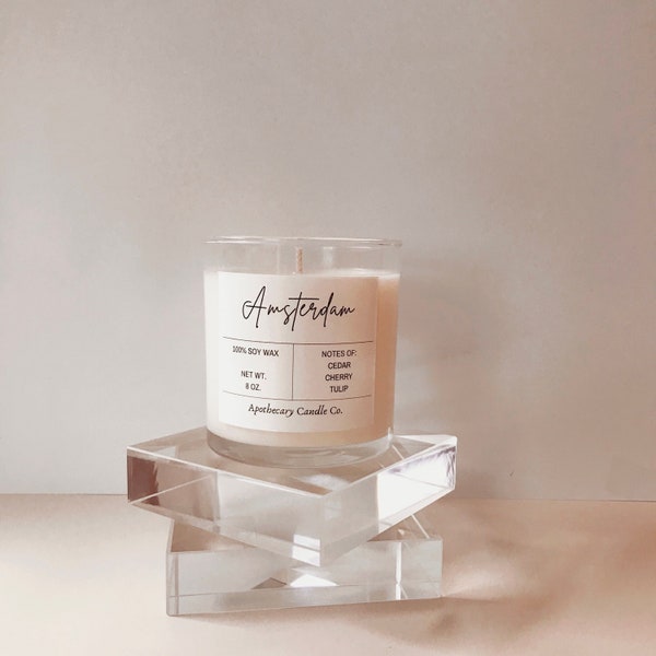 AMSTERDAM | care package for her | soy candle | homemade candles | home decore | spa gift box | cozy candle | mother in law gift