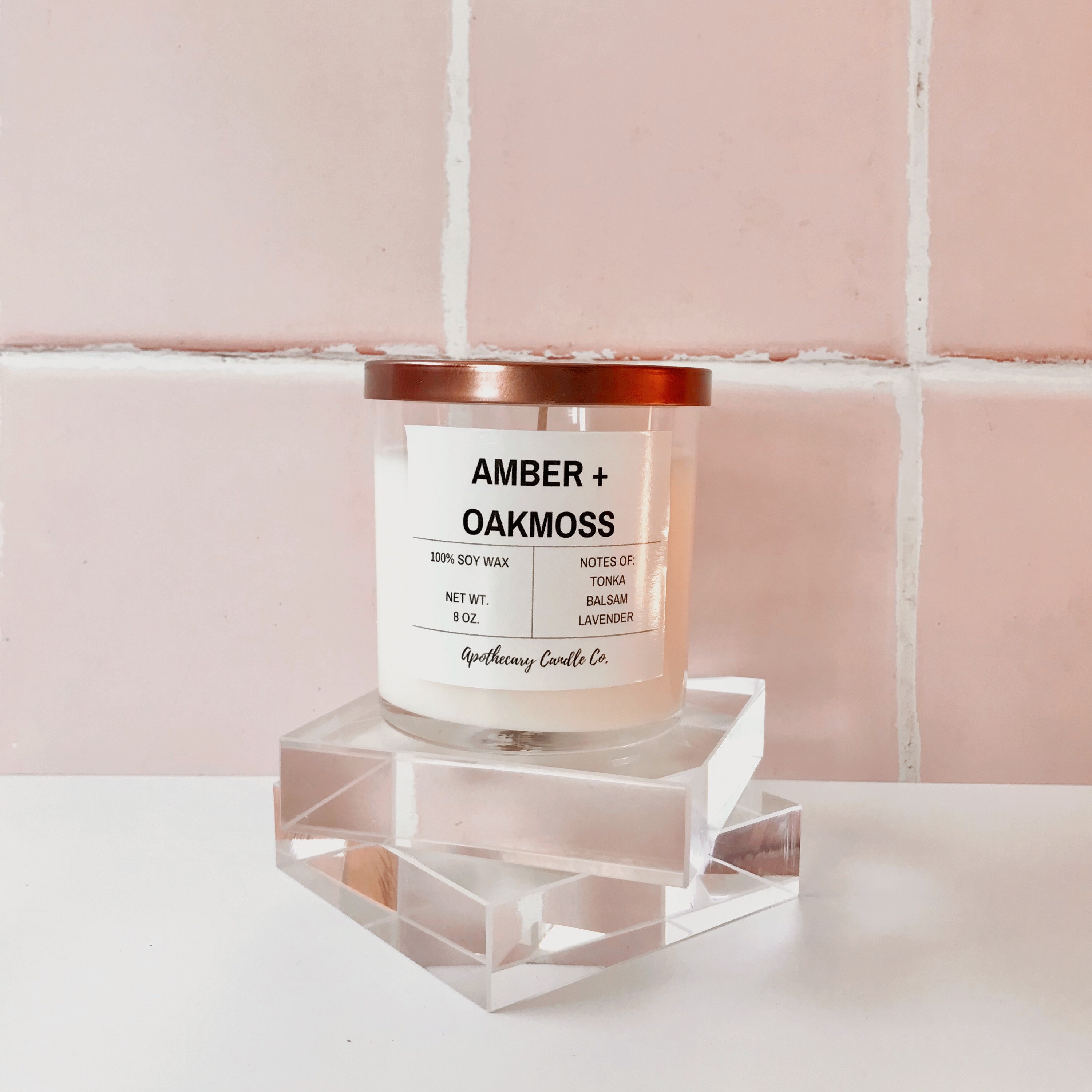 Oakmoss + Amber Apothecary Jar