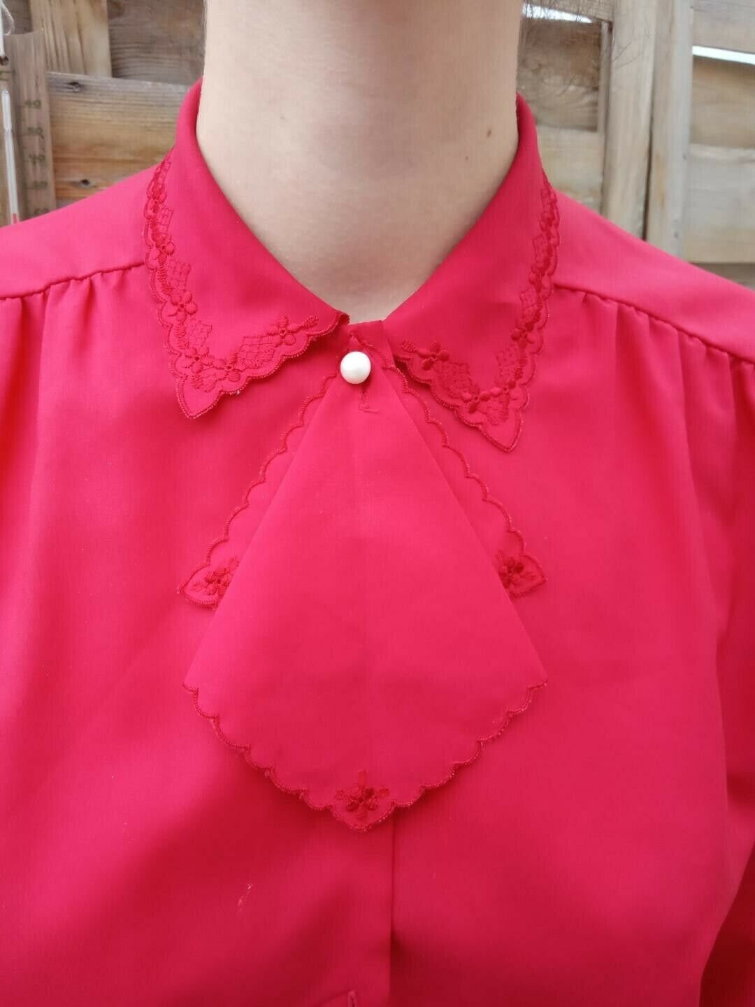 red shirt and tie set
