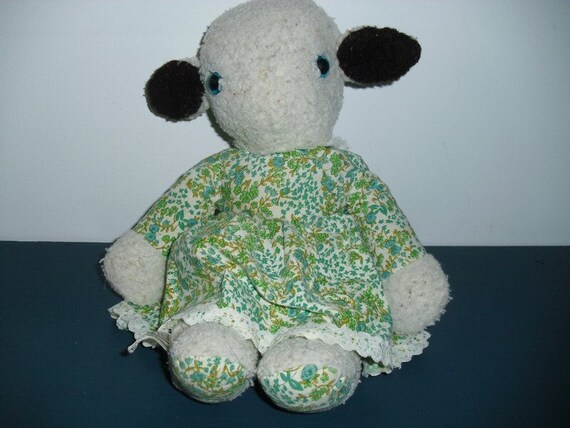 green sheep plush toy