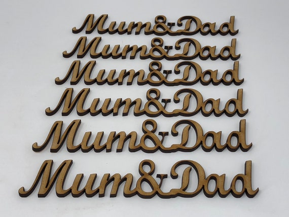 Daddy gift idea/'s Embellishment Daddy MDF Craft Wording Daddy words